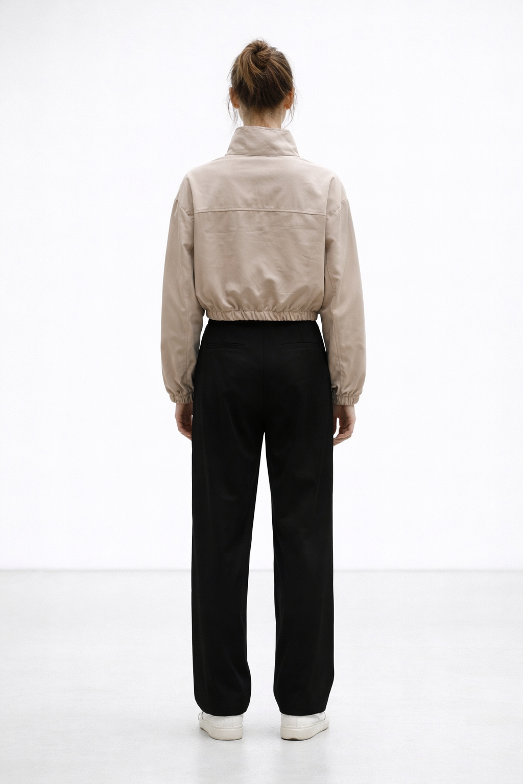 Paraşüt Kumaş Fermuarlı Ceket