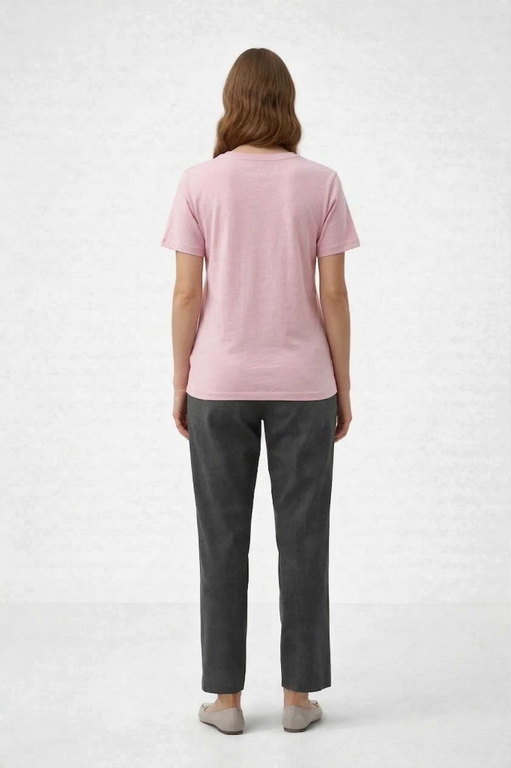 Baskılı Pembe Tişört