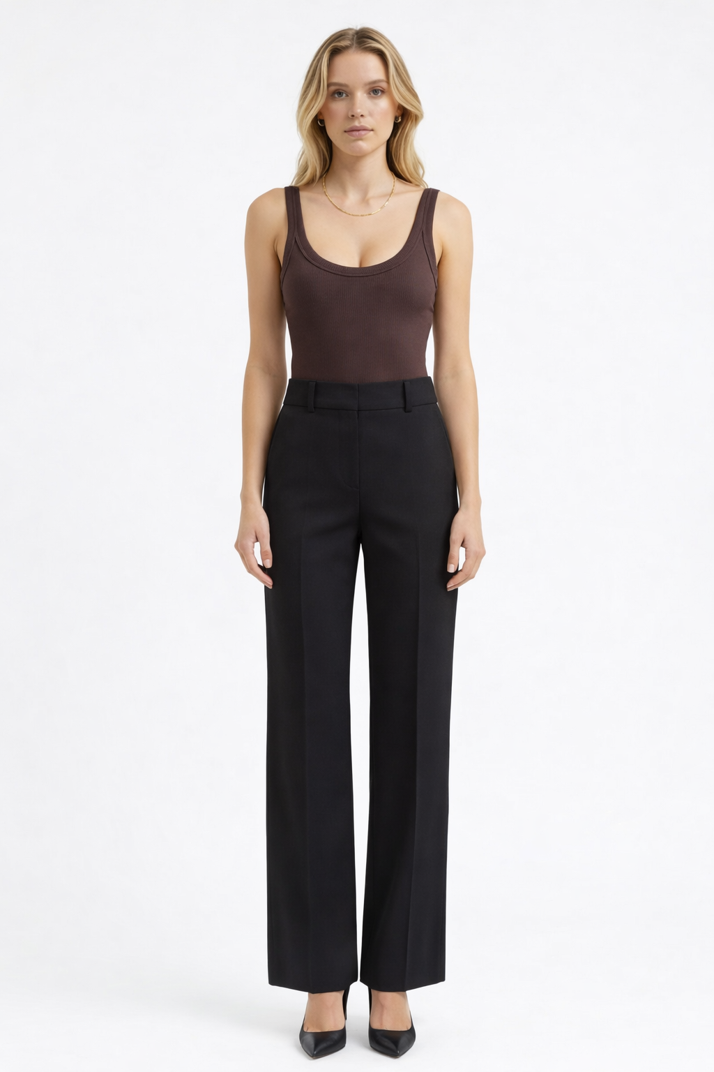 Acı Kahve Çıtçıtlı Bodysuit