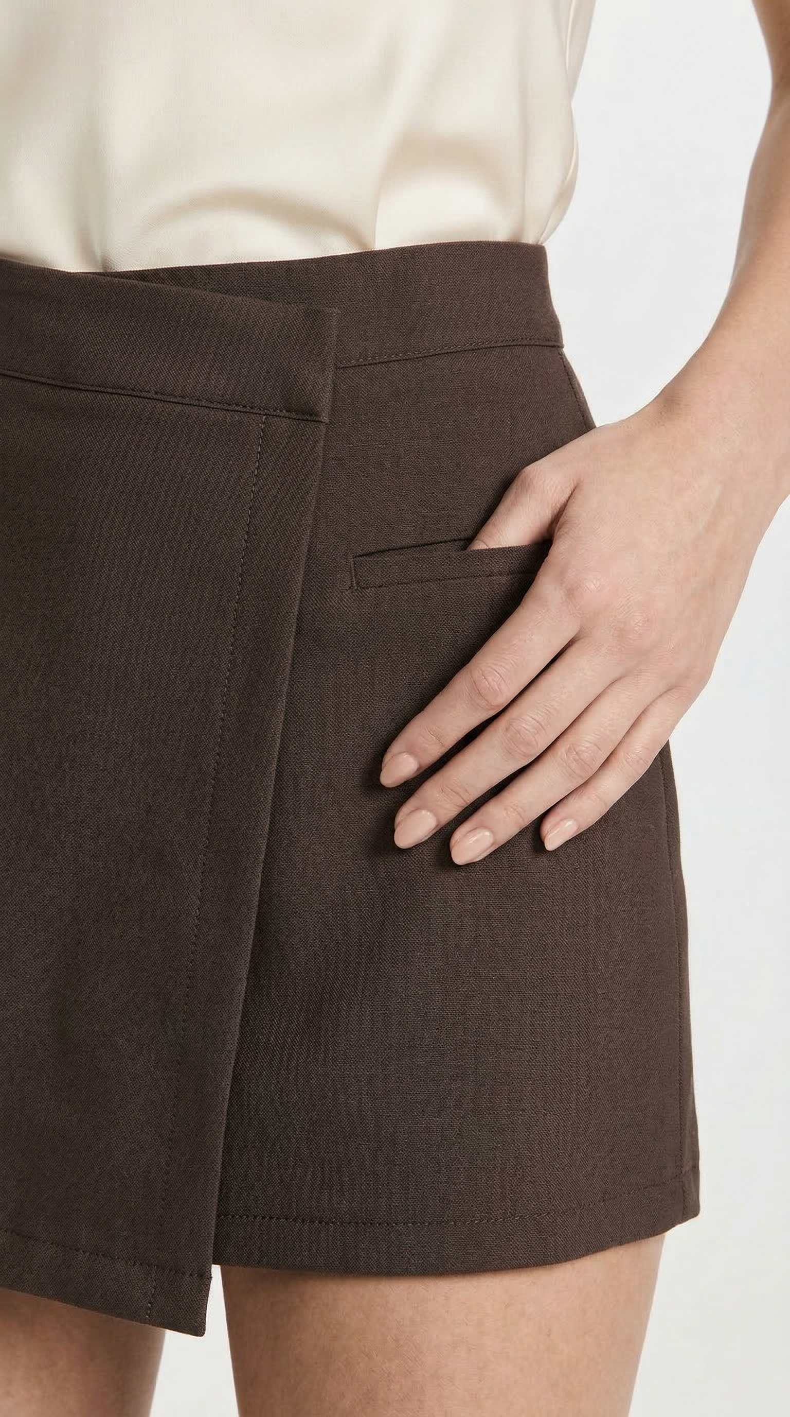 Kahverengi Şort Etek