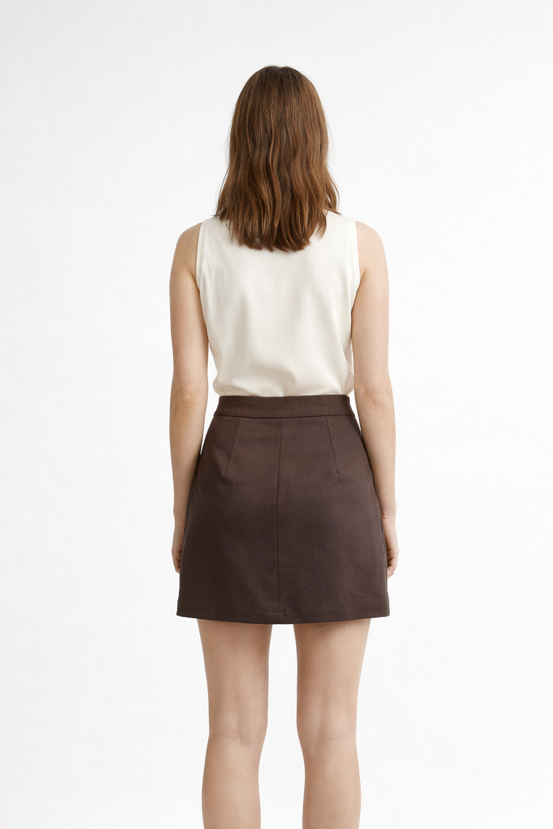 Kahverengi Şort Etek