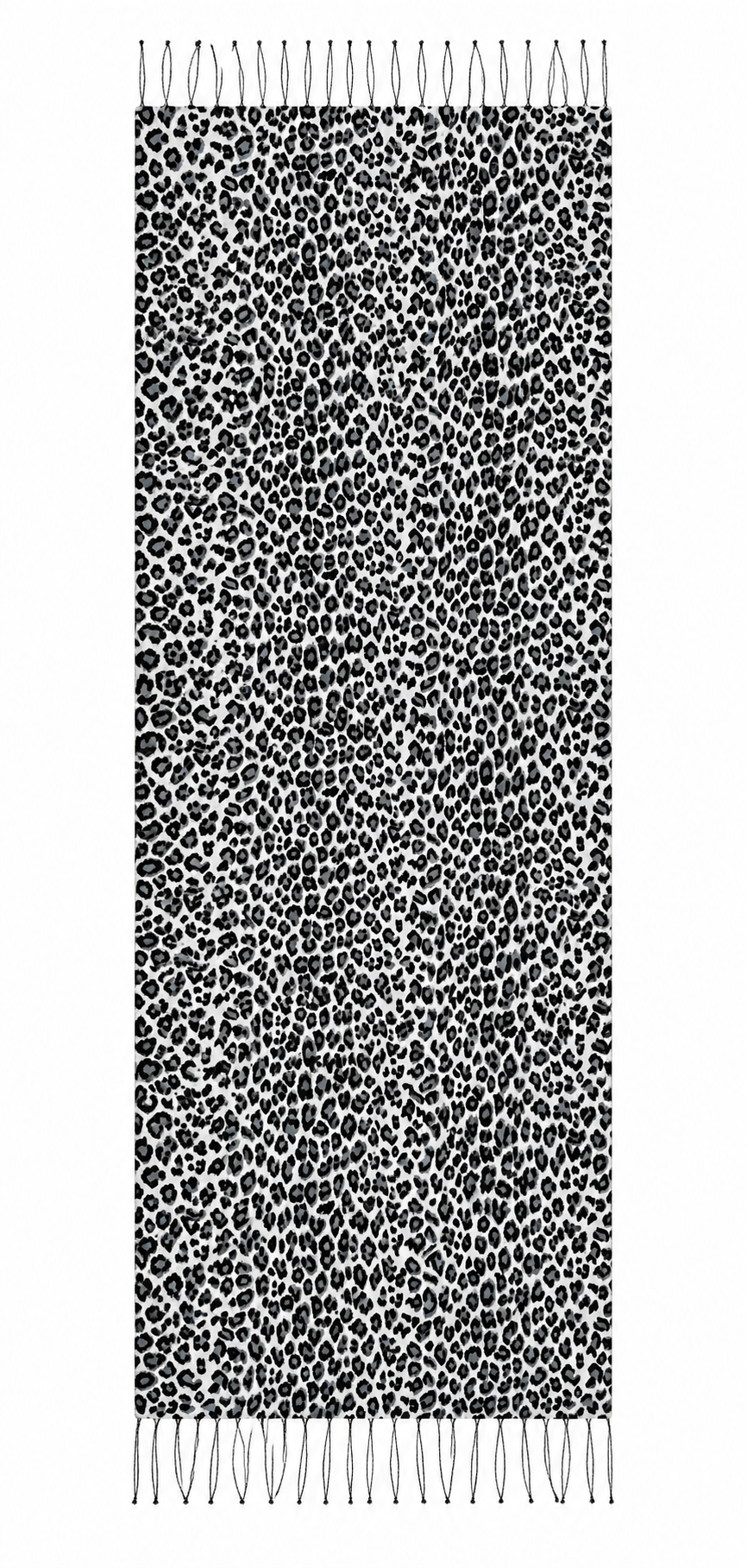 Leopar Desenli İpek Baskılı Şal